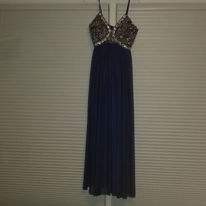 Royal blue prom dress